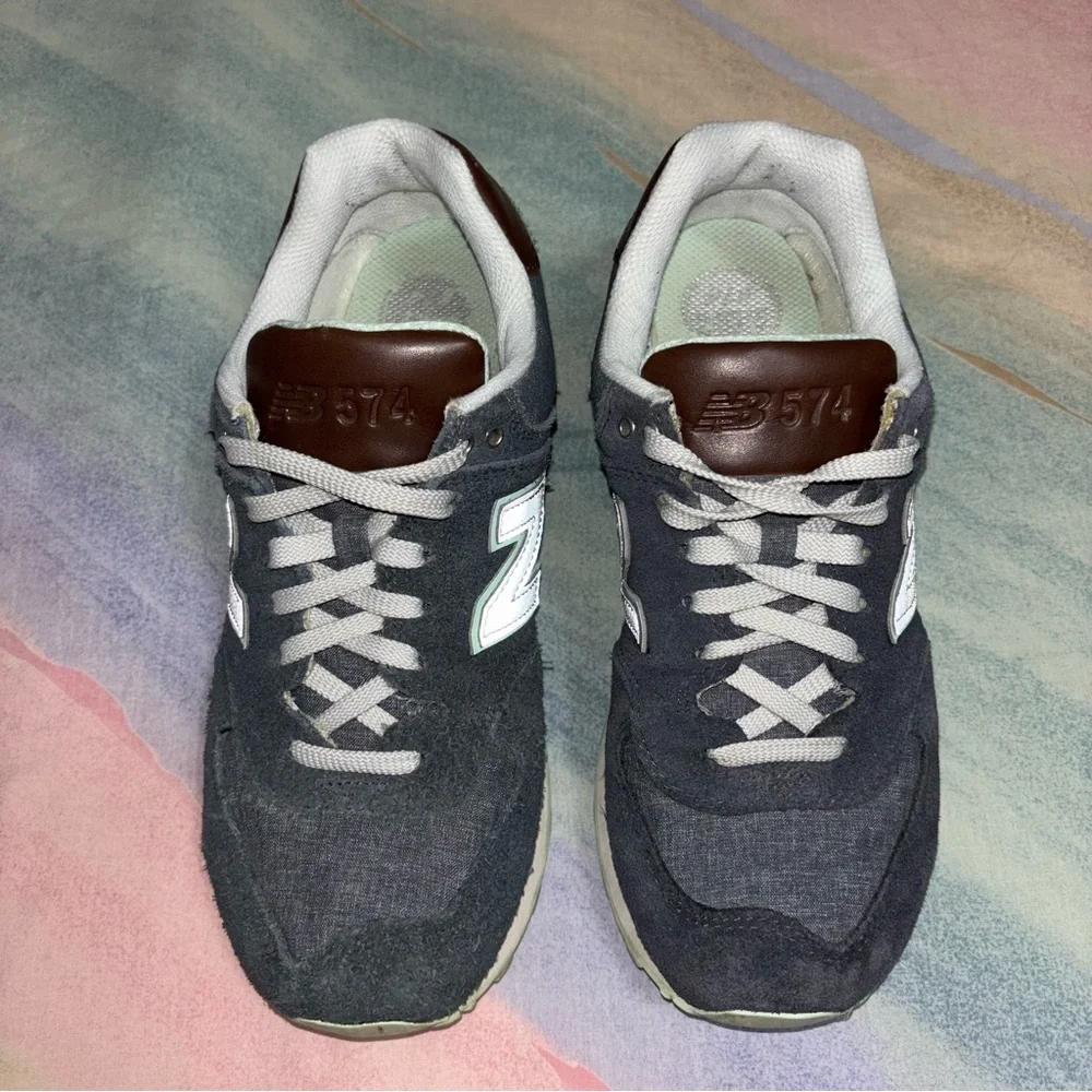 New Balance 574 Cruisin Blue Running Shoes size 8.5